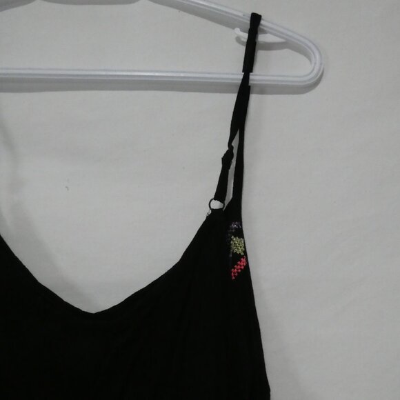 TORRID | size 0 | Black Top With Multicolor Embroidery - Picture 10 of 13
